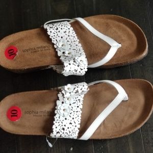 New leather sandles size 10